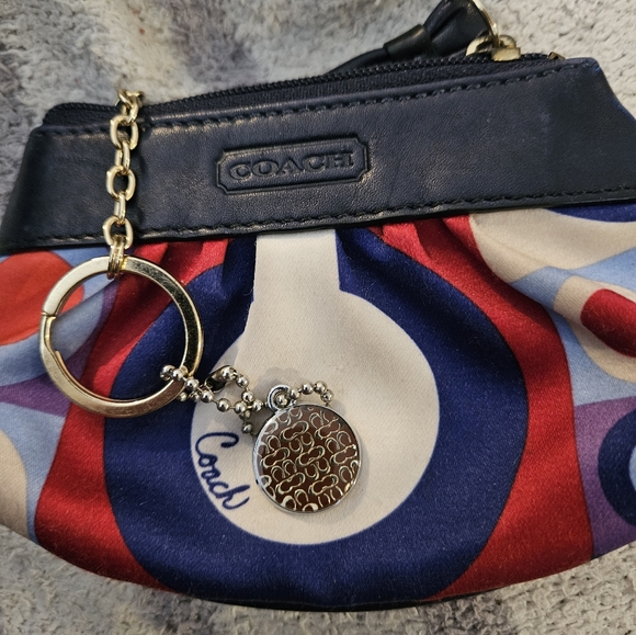 Coach OP Art Coin Pouch With Key Ring and Extra Hang Tag - Picture 1 of 10